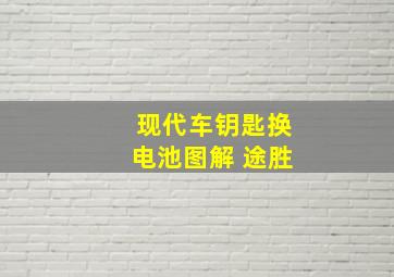 现代车钥匙换电池图解 途胜